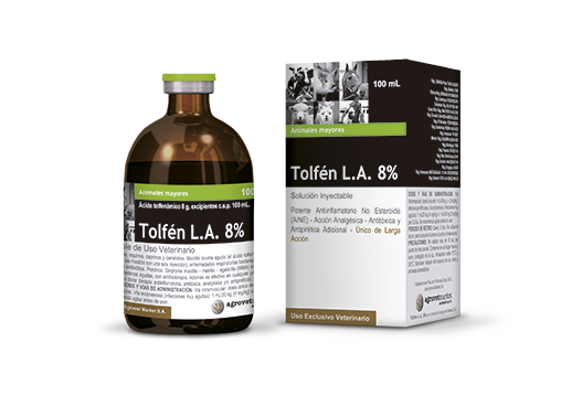 Tolfén L.A. 8%® | Tolfemax A.P. 8% antiinflamatorio no esteroide de larga acción 