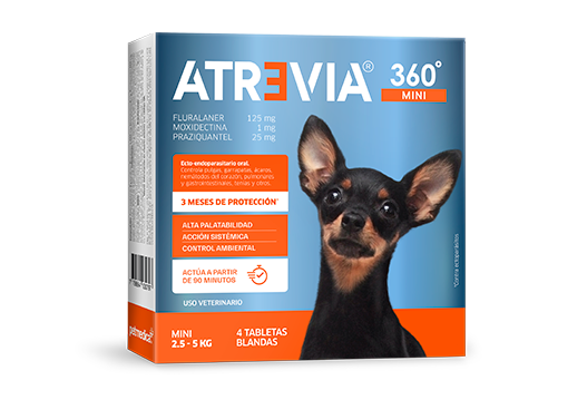 Atrevia® 360 Mini multiple action oral ecto-endoparasitic with 12 weeks of protection 