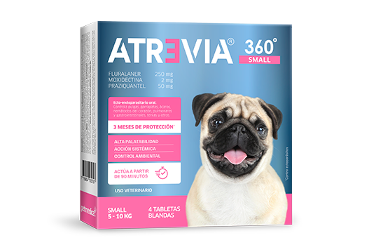 Atrevia® 360 Small multiple action oral ecto-endoparasitic with 12 weeks of protection 