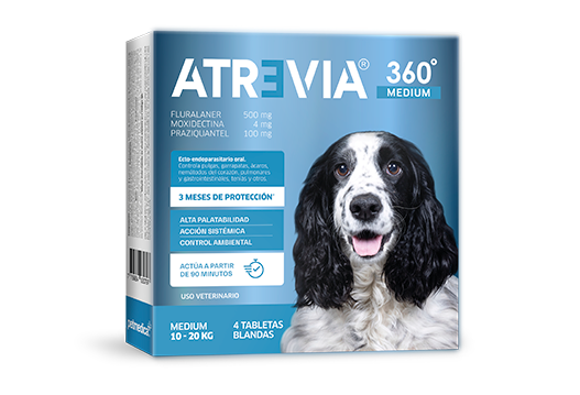 Atrevia® 360 Medium multiple action oral ecto-endoparasitic with 12 weeks of protection 