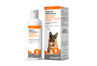 Vetpro® Dermacare Ketoconazole + Chlorhexidine + Cetrimide Shampoo