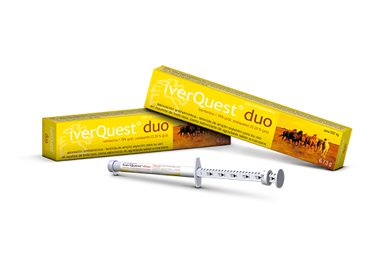 iverQuest® duo endectocida oral exclusivo para equinos 
